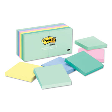 Post-it® Notes Original Pads In Beachside Cafe Colors, 3 X 3, 100 Notes-pad, 12 Pads-pack freeshipping - TVN Wholesale